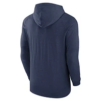 Men's Nike  Heather Navy Houston Astros Authentic Collection Tri-Blend Performance Pullover Hoodie