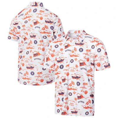 Polo Performance Pua blanc Reyn Spooner pour homme des Astros de Houston