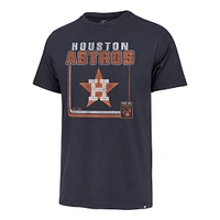 Men's '47  Navy Houston Astros Cooperstown Collection Borderline Franklin T-Shirt