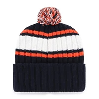 Men's '47  Navy Houston Astros Plateau Cuffed Knit Hat with Pom