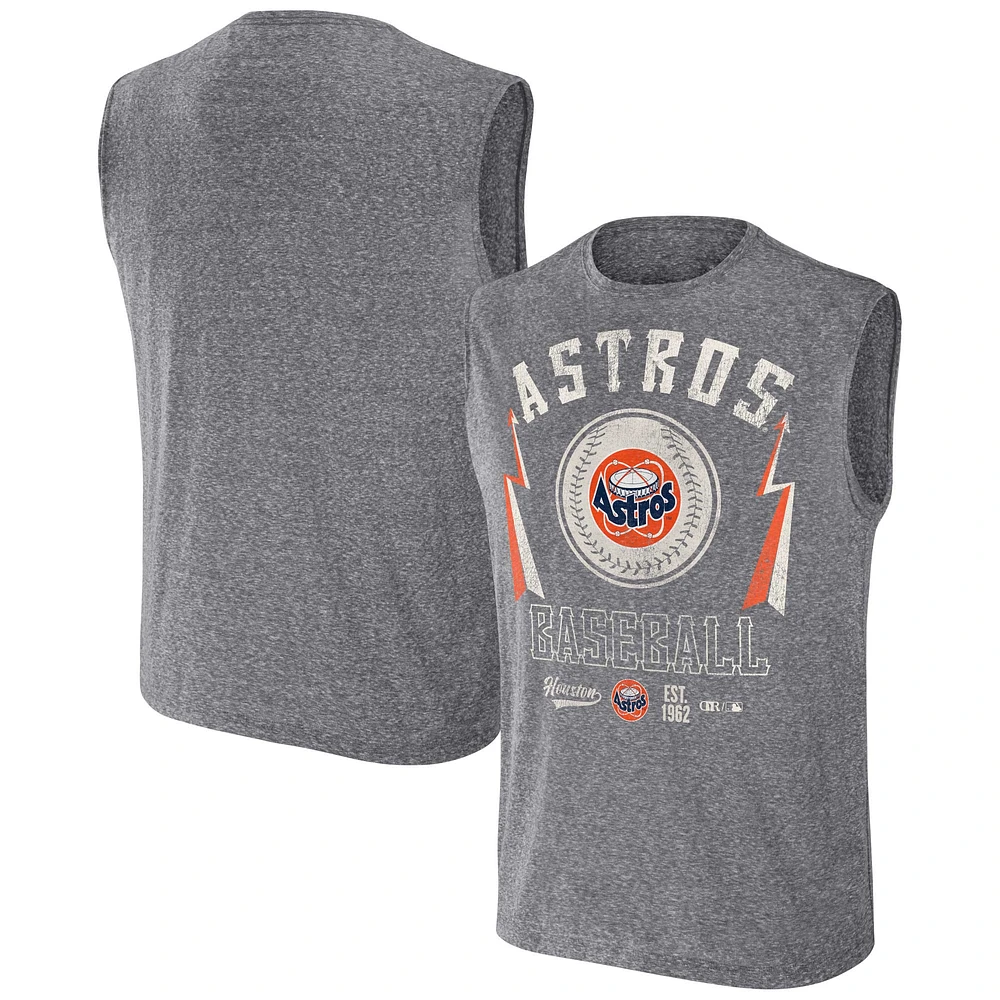 Collection Darius Rucker pour hommes par Fanatics Charcoal Houston Astros Débardeur musculaire coupe décontractée