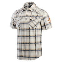 Men's Darius Rucker Collection by Fanatics Navy Houston Astros Plaid Full-Snap Shirt