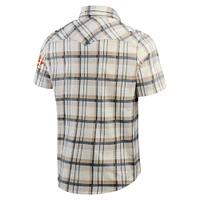 Men's Darius Rucker Collection by Fanatics Navy Houston Astros Plaid Full-Snap Shirt