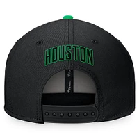 Men's Fanatics Black/Kelly Green Houston Astros Lucky Snapback Hat