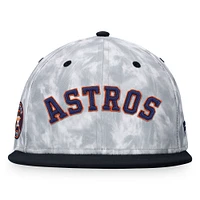 Men's Fanatics Black/White Houston Astros Smoke Dye Fitted Hat