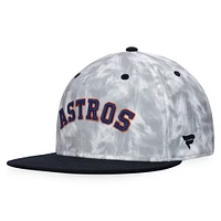 Men's Fanatics Black/White Houston Astros Smoke Dye Fitted Hat