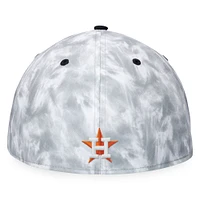 Men's Fanatics Black/White Houston Astros Smoke Dye Fitted Hat