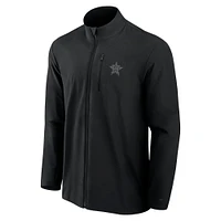 Men's Fanatics Black Houston Astros Front Office Micro Tonal Full-Zip Jacket