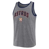 Men's Fanatics  Heather Gray Houston Astros Primary Tank Top