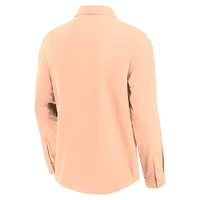 Men's Fanatics Light Pink Houston Astros Front Office Long Sleeve Button-Up Shirt