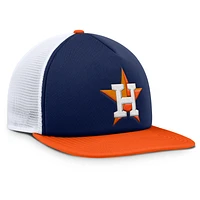 Men's Fanatics Navy/White Houston Astros Fundamental Foam Front Snapback Hat