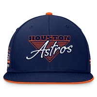 Men's Fanatics Navy Houston Astros Fundamental Tri-Script Fitted Hat