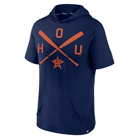 Men's Fanatics Navy Houston Astros Iconic Rebel Short Sleeve Hooded Top