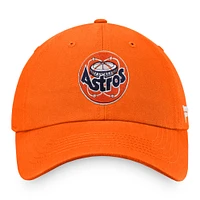 Men's Fanatics Orange Houston Astros Cooperstown Collection Core Adjustable Hat