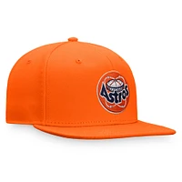 Men's Fanatics Orange Houston Astros Cooperstown Collection Core Snapback Hat