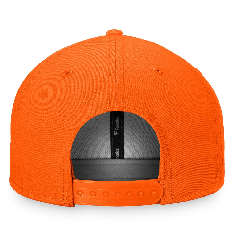 Men's Fanatics Orange Houston Astros Cooperstown Collection Core Snapback Hat
