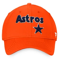 Men's Fanatics Orange Houston Astros Cooperstown Core Flex Hat