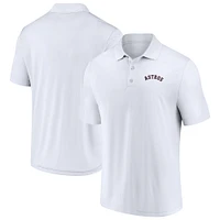 Polo à composants blanc Fanatics pour hommes des Astros de Houston