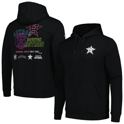 Sweat à capuche vintage noir Houston Astros Podium Levelwear pour hommes