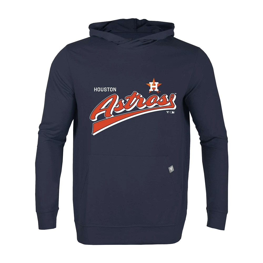 Men's Levelwear Navy Houston Astros Relay Vintage Team 2.0 Pullover Hoodie