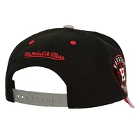 Casquette réglable noire Houston Astros Bred Pro Mitchell & Ness pour hommes