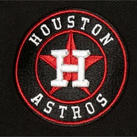 Casquette réglable noire Houston Astros Bred Pro Mitchell & Ness pour hommes