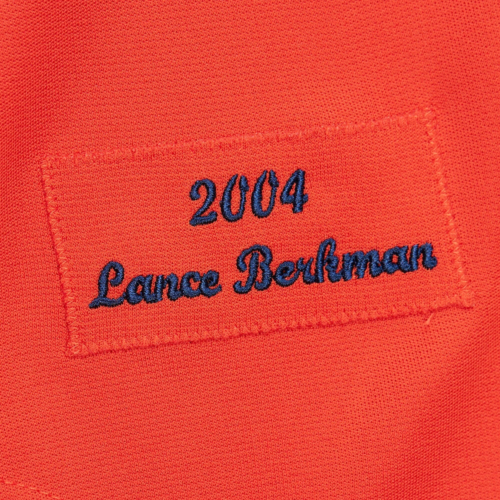 Men's Mitchell & Ness Lance Berkman White Houston Astros 2004 Cooperstown Collection Authentic Throwback Jersey