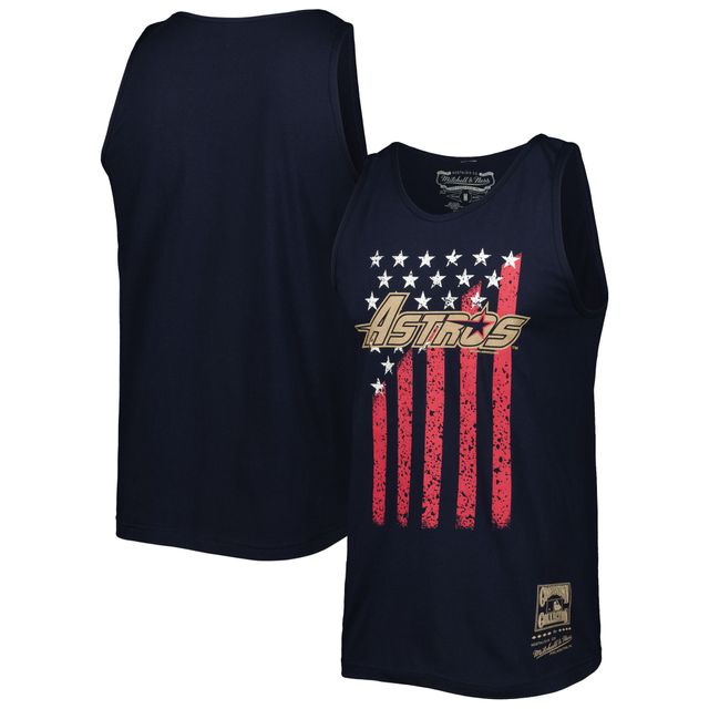 Débardeur pour homme Mitchell & Ness Navy Houston Astros Cooperstown Collection Stars and Stripes