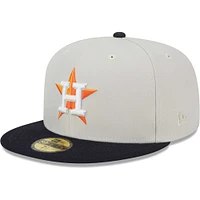 Men's New Era Cream Houston Astros 2017 World Series Champions Class 59FIFTY Fitted Hat