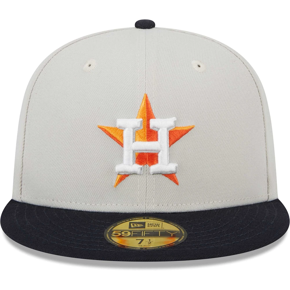 Men's New Era Cream Houston Astros 2017 World Series Champions Class 59FIFTY Fitted Hat