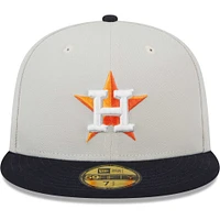 Men's New Era Cream Houston Astros 2017 World Series Champions Class 59FIFTY Fitted Hat