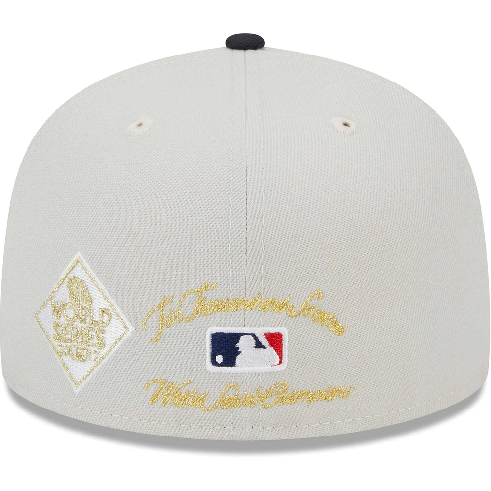 Men's New Era Cream Houston Astros 2017 World Series Champions Class 59FIFTY Fitted Hat