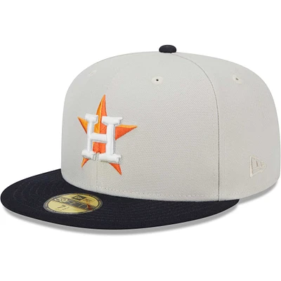 Men's New Era Cream Houston Astros 2017 World Series Champions Class 59FIFTY Fitted Hat