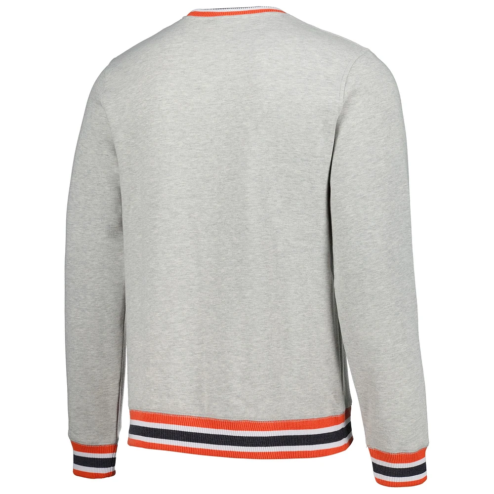 Sweat-shirt classique Throwback des Astros de Houston gris chiné New Era pour hommes