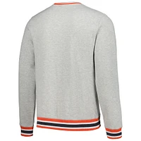 Sweat-shirt classique Throwback des Astros de Houston gris chiné New Era pour hommes