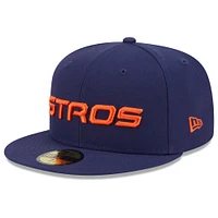 Men's New Era  Navy Houston Astros 2025 City Connect Fan Pack 59FIFTY Fitted Hat