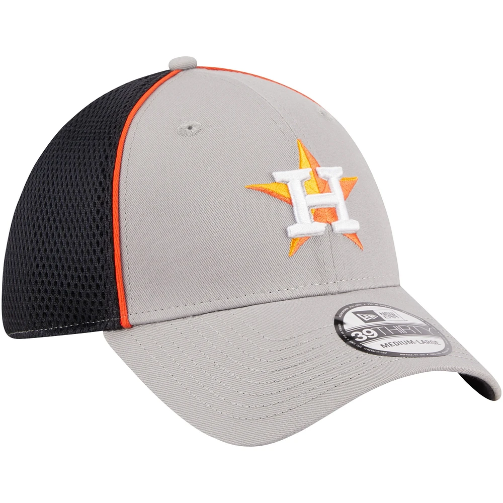 Men's New Era Navy Houston Astros Pipe 39THIRTY Flex Hat