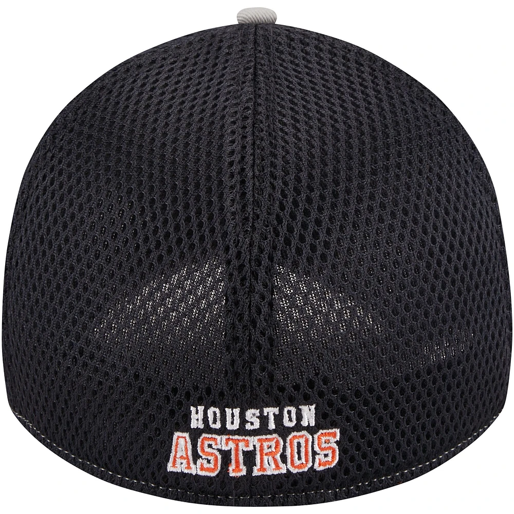 Men's New Era Navy Houston Astros Pipe 39THIRTY Flex Hat