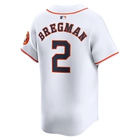 Maillot de joueur Nike Alex Bregman pour hommes, Houston Astros Home Limited, blanc