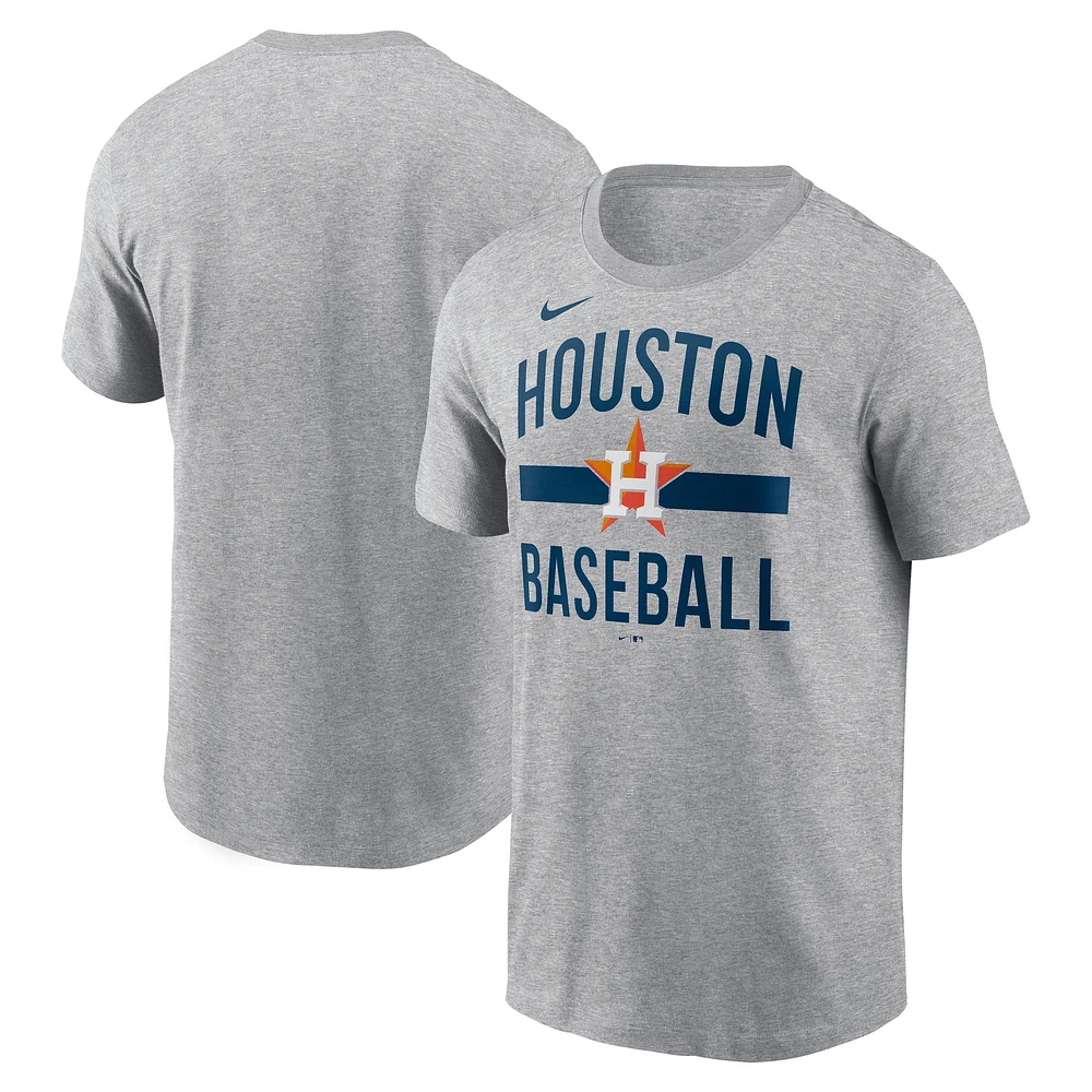 Men's Nike  Heather Gray Houston Astros Arched T-Shirt