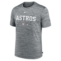 Men's Nike Heather Gray Houston Astros Authentic Collection Velocity Performance Practice T-Shirt