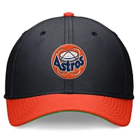 Men's Nike Navy/Orange Houston Astros Cooperstown Collection Rewind Swooshflex Performance Hat