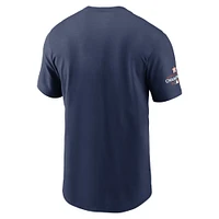 Collection Or des Astros de Houston 2023 Nike pour homme - Bleu marine T-shirt Wordmark