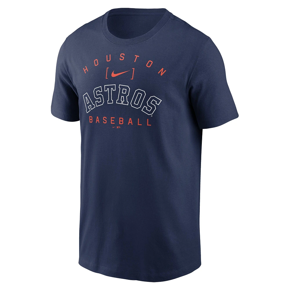 T-shirt Nike bleu marine Houston Astros Home Team Athletic Arch pour homme
