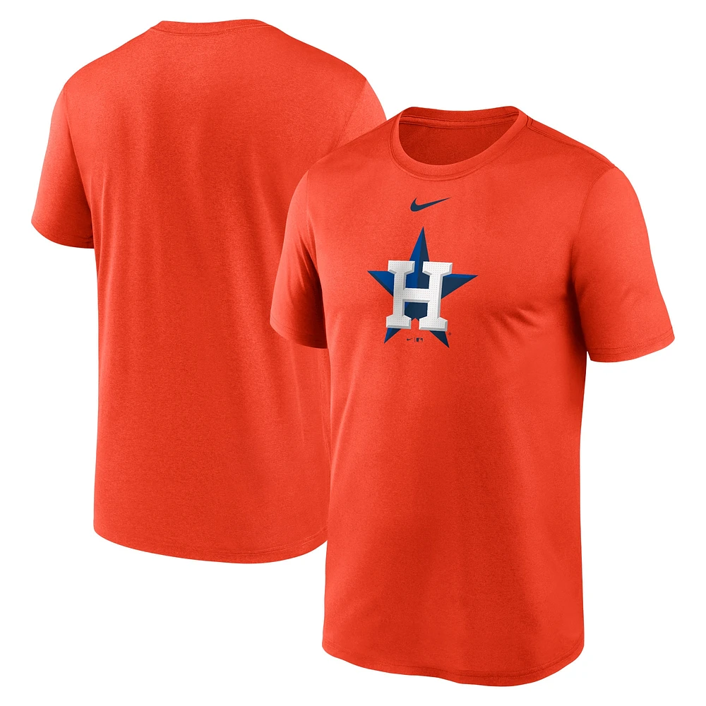 Men's Nike Orange Houston Astros Legend Fuse Large Logo Performance T-Shirt