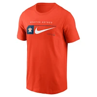 Men's Nike Orange Houston Astros Team Swoosh Lockup T-Shirt