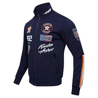 Men's Pro Standard Navy Houston Astros Fast Lane Full-Zip Track Jacket