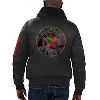 Men's Starter x Ty Mopkins Black Houston Astros History Month Satin Full-Zip Jacket