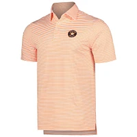 Men's Vineyard Vines  Orange Houston Astros Bradley Stripe Polo