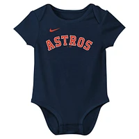 Body Nike Jose Altuve Houston Astros Fuse avec nom et numéro pour nouveau-né nourrisson, bleu marine